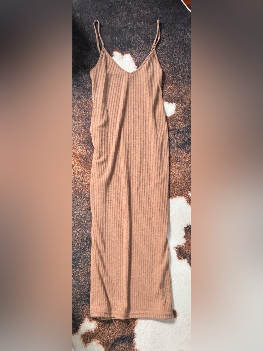 Bundle set!! Women's Ribbed Maxi dress - Gray and tan